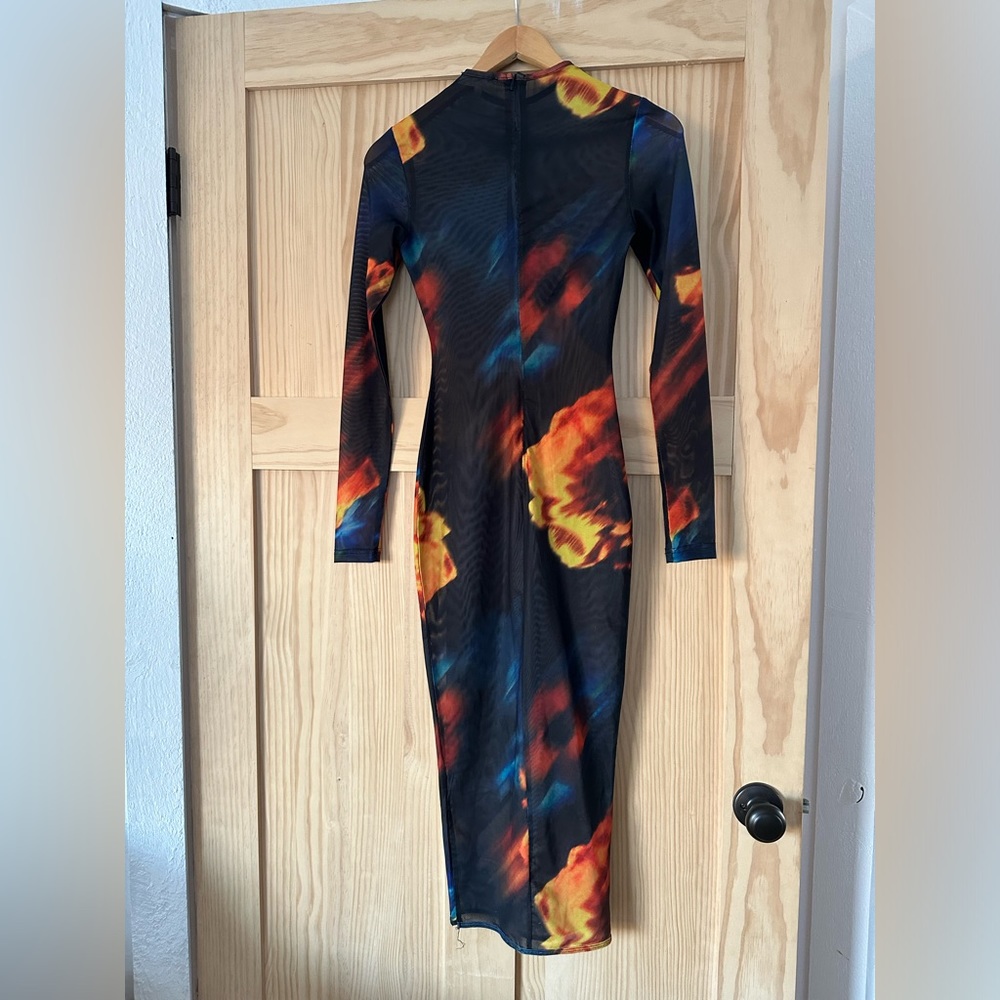 Meshki Shear Midi Dress